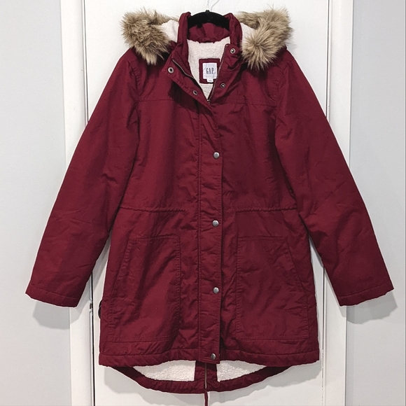 GAP Jackets & Blazers - GAP Sherpa Faux Fur Parka
